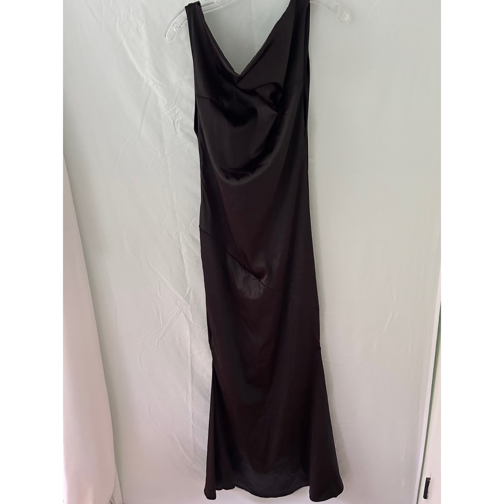 Sleek Black Sleeveless Maxi Dress Formal Evening‎ Gown Party Cocktail